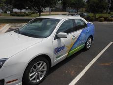 The 2012 Ford Fusion is getting about 10 more miles per gallon with compressed natural gas than it did last August. 