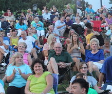 Crowds at Tunes in the Park are typically standing room only and offer plenty of space to enjoy dancing in the moonlight.
 