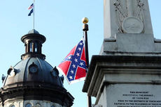 One of the last views of the Confederate flag before it was removed from the South Carolina State House grounds.
 