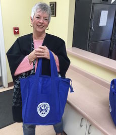 Greer City Councilwoman Judy Albert pitched in delivering Meals on Wheels.
 