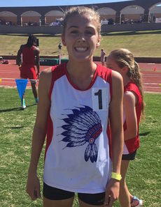 Cate Ambrose won a pair of individual championships at the South Carolina High School League track and field championships Saturday.