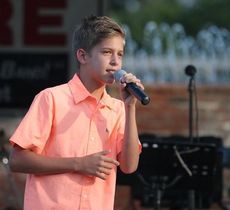 Kody Young, making his public singing debut, won Greer Idol Teen last year, $500 and the hearts of a lot of young girls.