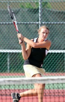 Kylie Sandusky, a sophomore, will play in her second state championship tournament next week in singles. She is a four-year All-Region selection.