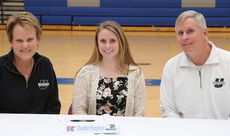 Missy Pumphrey signed to play soccer at the University of South Carolina Upstate. Her parents, Cheryl and Steffen Lehnert attended the signing ceremony at Riverside High School.
 