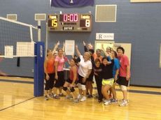 Moms rule! Beat daughters in RMS volleyball game