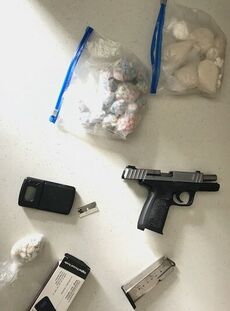 During the search of the hotel room, DEU and GCSO investigators located approximately 9 ounces of fentanyl, 17 grams of crack cocaine, 13 grams of cocaine and 262 grams of methamphetamine.
 