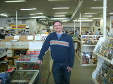 Rob Young, owner of Borderlands, stands among his comics, T-shirts, toys and gaming, kingdom. The 5,000 square foot store has become the largest “geek” shop in the Upstate.