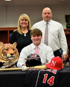 Robert Westenrieder, signed to play baseball at Newberry College with his parents attending.