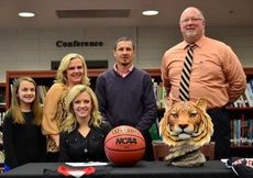 Ross Mathis signed to play basketball at Lincoln Memorial University. Her parents are Kristi and J.J. Mathis.