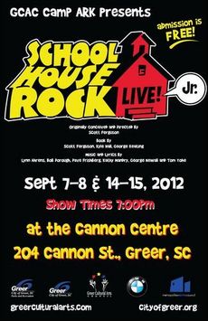 Admission is Free to School House Rock Live! Jr