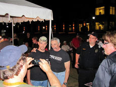 Aaron Tippin designated a staffer to take photos with each fan's camera tonight. Tippin signed autographs and conversed with his friends after the show. He honored every person's request for an autograph.
