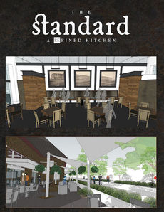 The Standard: A Refined Kitchen will seat 185 guests in more than 7,000-square-feet of indoor and outdoor dining space at Drayton Mills Marketplace.
 