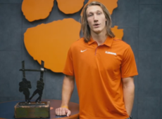 Clemson quarterback Trevor Lawrence received the 2019 Blanchard-Rogers Trophy from the South Carolina Football Hall of Fame.
 