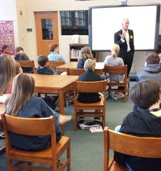 Rep. Trey Gowdy speaks to RMS students.
