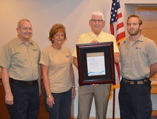 CPW Wastewater Treatment plant employees were recognized for the Gold Peak Performance Award Tuesday during the monthly Commissioners meeting Tuesday.
 