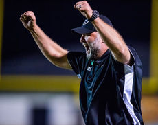 Greer Head Football Coach Will Young likes the way his team is playing versus Daniel.
 