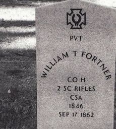 William T. Fortner joined the Confederates States of America in 1862 at age 16.