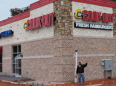 Barring any more rain Cook-Out is scheduled to open next week.
 