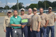 CPW employees share the Green Fleet Leader Award from the Palmetto State Clean Fuels Coalition on Monday.
 