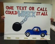 Greer High student have winning poster.