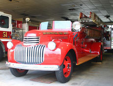 This 1941 Chevrolet open cab fire truck is similar to the one that will be donated back to the city of Greer Fire Department.