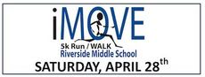 Riverside Middle School to host iMove Run/Walk April 28