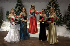 From Left to Right: Grace Cohen - 4th runnerup, Taylor Ross, 1st runnerup, Katelyn Wade - Miss Greer High School, Sara Ashleigh Ponder - 2nd runnerup, Brittany Parris - 3rd runnerup