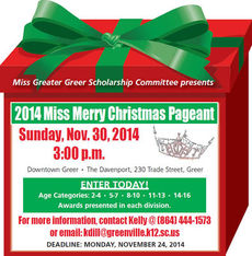 2014 Miss Merry Christmas Pageant registration is open