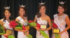 Winners of Miss Blue Ridge Foothills and Miss Wade Hampton Taylors and teen are left to right: Angel Garcia, Madison Barrett, Emily Galphin and Maddie Styles.