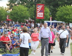 One thing for sure – any celebration at the park with music, patriotism and fireworks draws a crowd.
 
 
