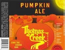 Thomas Creek Brewery has an ice cold Pumpkin Ale that will set the mood for campfires and fall festivals. It will be served at Oktoberfest.