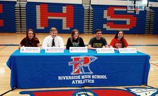 The five student-athletes who signed to play college sports are: Maxie Riese (lacrosse/Erskine), Luke Fetchko (baseball/Guilford Tech), Elizabeth Standridge (softball/Laurel University), Kenny Rado (soccer/Erskine) and Abby Farr (volleyball/Jacksonville (Ala.) State.
 
 
 
 
 