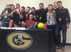 Nick Roberson's soccer teammates also shared the celebratory occasion.
 