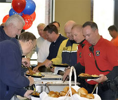 The City of Greer honored employees and volunteer firemen who are  veterans or on active military duty at a luncheon.
