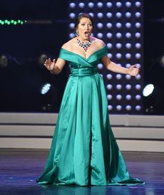 Miss Columbia, Sarah Floyd, 22, from Hartsville, won the Talent preliminary.
 