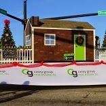 The Casey Group Real Estate winning Christmas Parade float.
 
 