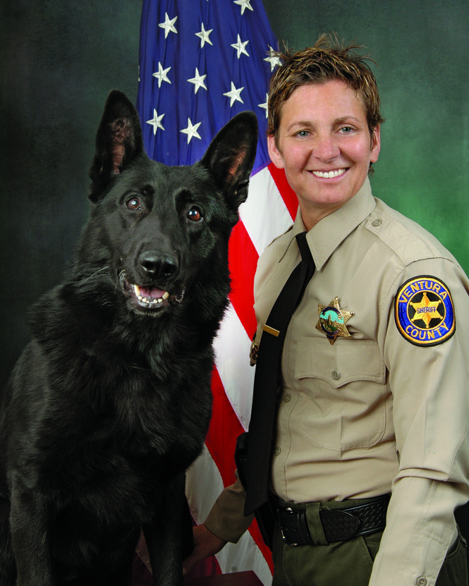 Senior Deputy Sheriff Danielle Delpit and K-9 partner Dano