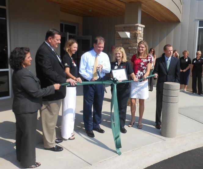The traditional ribbon cutting ceremony for Greer’s MD360 Convenient Care was held in GreerToday across from Riverside High School. From the left: Susan Mullinax, Administration Coordinator; Dr. James Taylor II, resident physician; Robin O’Connell, MD360 Office Manager; Dr. Jim Ellis, MD360 Medical Director, Jennifer Turner, Greer Clinical Manager; Dr. Chelsea Burgin, resident physician; and Allen Smith, president and CEO Greater Greer Chamber of Commerce.