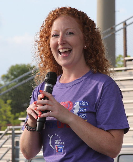 Ashley Burdett, a survivor of melanoma, is the coordinator for Greer Relay for Life.