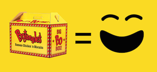 Smiling faces emojis on billboards were the marketing brainchild of the Bojangles' campaign 'It's Bo Time!'
 