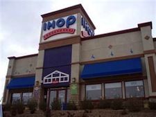 The traditional 3-story high entrance may be the facade of the Greer IHOP. The restaurant also may use a lower ceilinged entry.