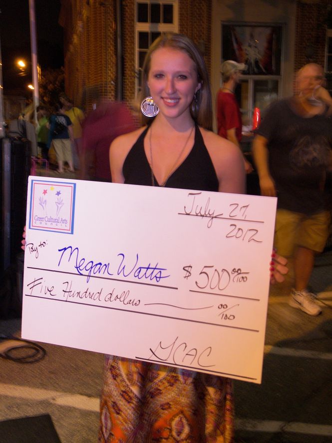 Megan Watts performed one of her own songs she wrote and earned the 2012 Greer Idol Teen Champion.