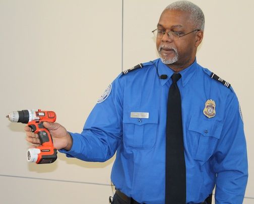 A power drill was one of the items turned over to the TSA.
 