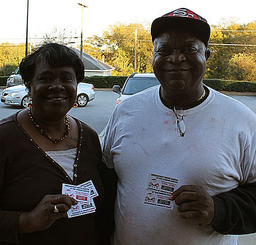 Jerome and Della Snoddy bought Breakfast with Santa tickets for their daughter and their grandchild.
 
