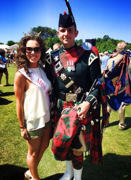 A person in full Scottish attire asked Anna Brown, Miss Greater Greer, for this photo opportunity.
 
