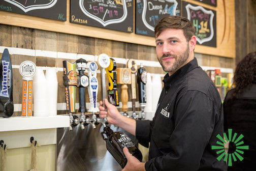 The Beer Den will feature a craft beer collection and guests can purchase 64-ounce growlers and then have them filled with craft beers from the tap.
 
