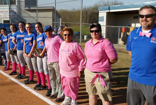 Pink was the color of choice for the game versus Wade Hampton.
 