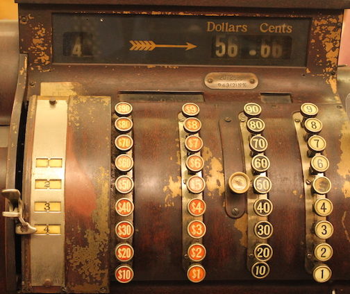 A relic of a cash register will remain a centerpiece.
 