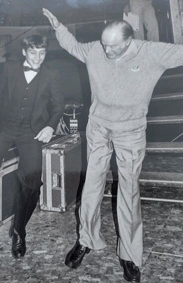 A former Clemson student performed with Bob Hope 40 years ago at Littlejohn Coliseum. An archived photo was found with the student and Hope rehearsing backstage. Can you identify the student? We want to know.
 