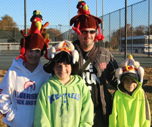 Eric Cummings and his family routinely join runners at the Turkey Day Run.
 
 